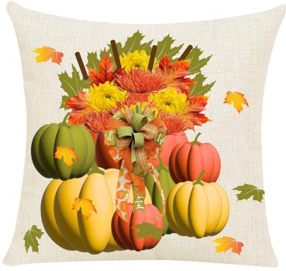 Pumpkins & Flowers
