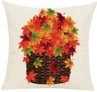 Basket of Colored Leaves